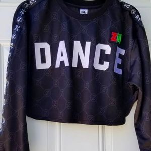 ZUMBA  BLACK CROP TOP NEW ,PRICE FIRM
